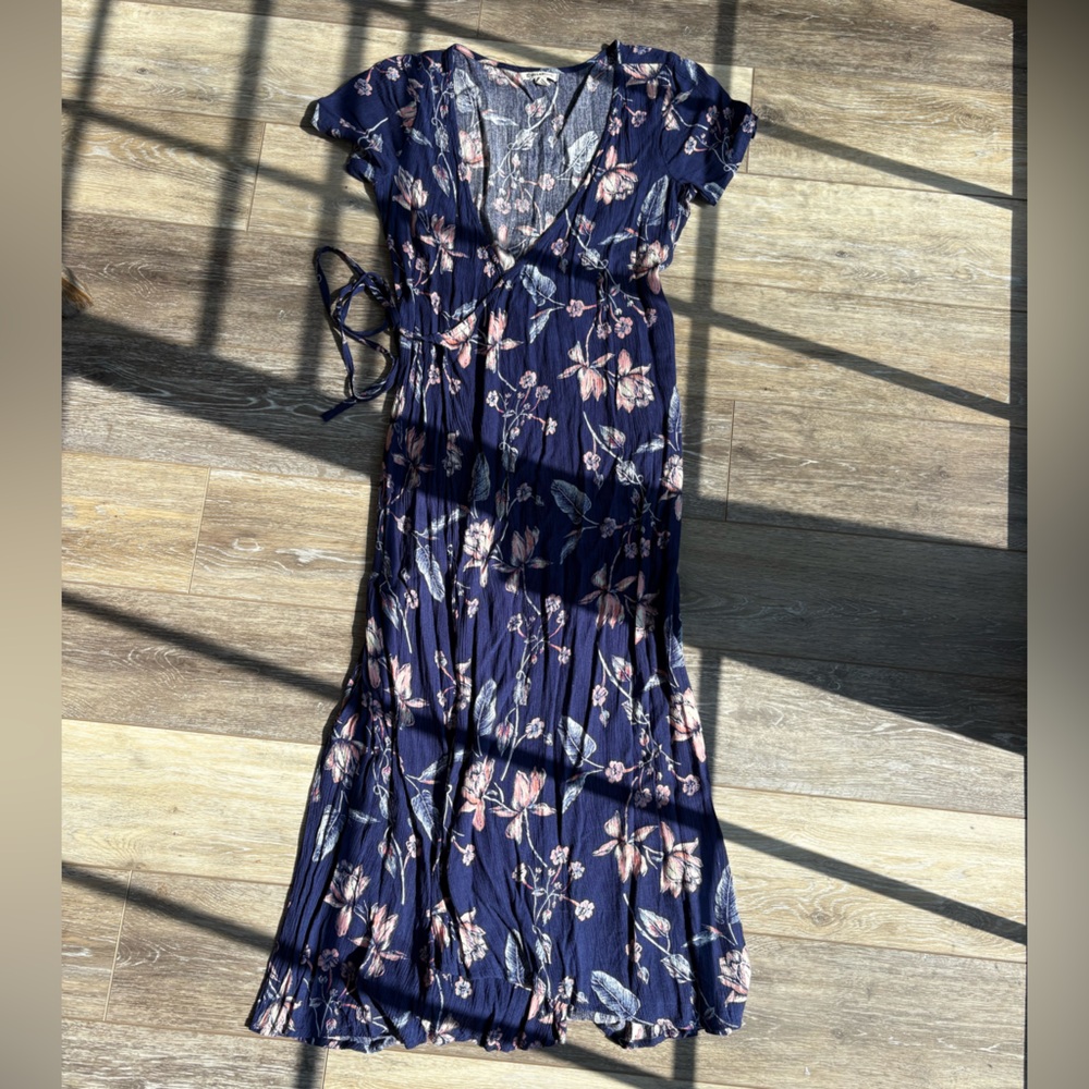 Floral Navy Wrap Dress by Billabong